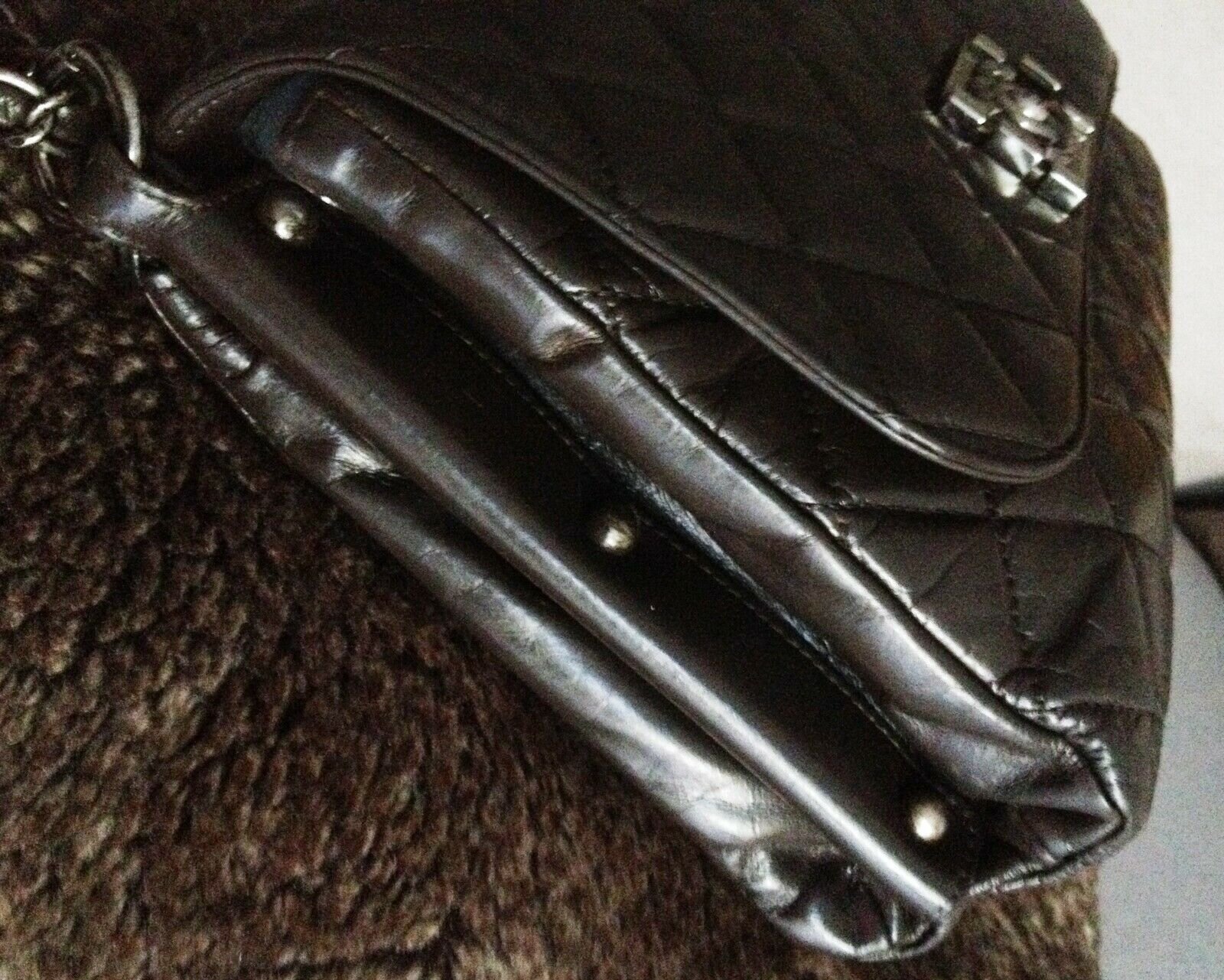 SOLD - FULL SET CHANEL Charcoal Brown Distressed Glazed Calfskin ...