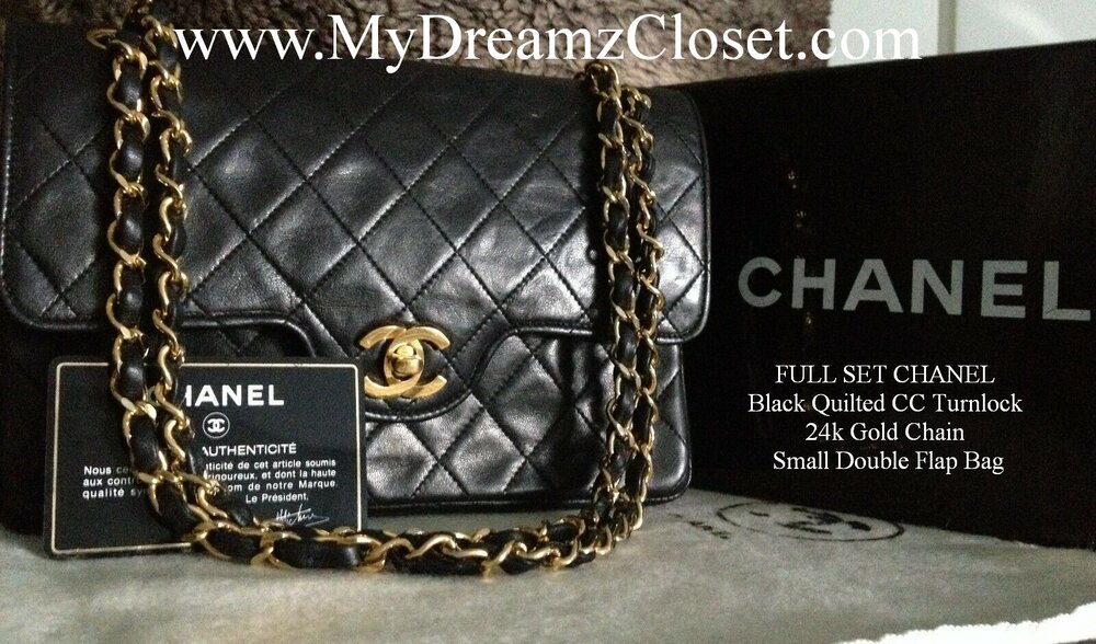 chanel black crossbody handbag purse