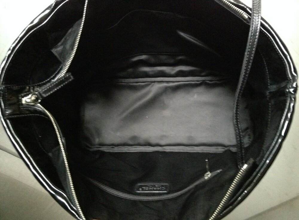FULL SET CHANEL Black Patent Leather Big CC So Black Ruthenium Chain XL  Tote Bag - My Dreamz Closet