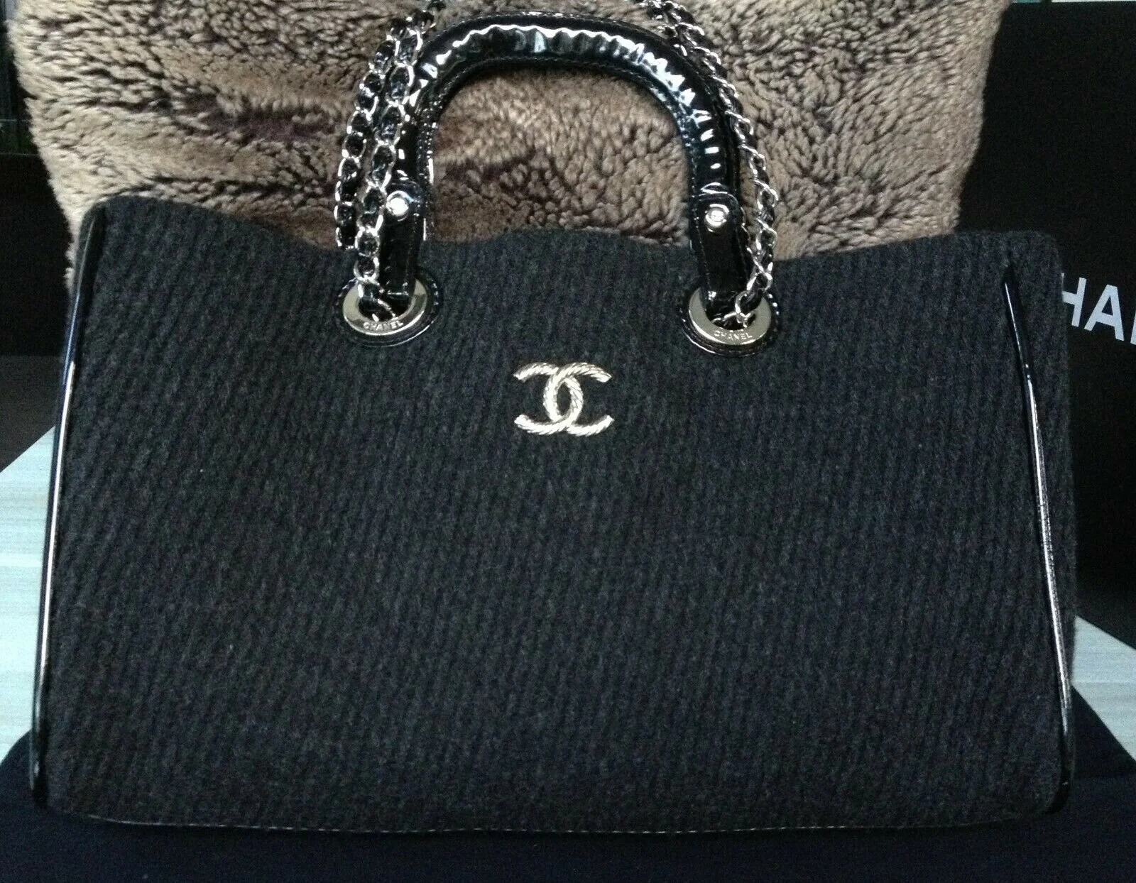 chanel wool bag