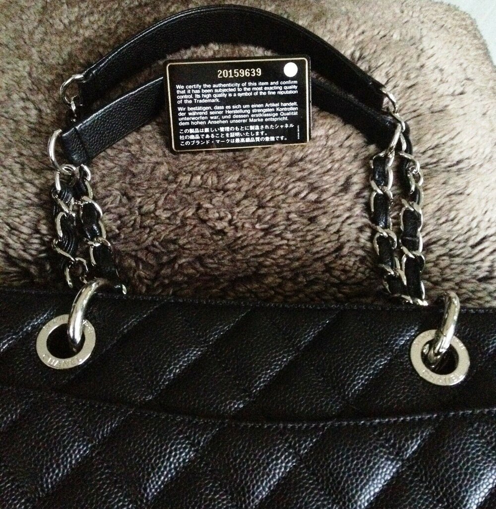 SOLD - NEW FULL SET CHANEL Black Caviar Leather Silver Chain XL GST Grand  Shopping Tote - My Dreamz Closet