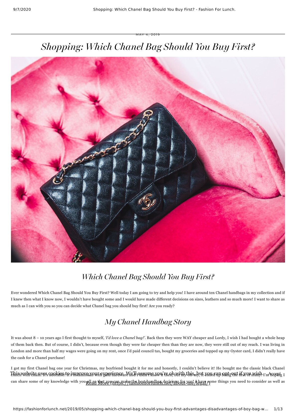 18. Which Chanel Bag Should You Buy First? - My Dreamz Closet