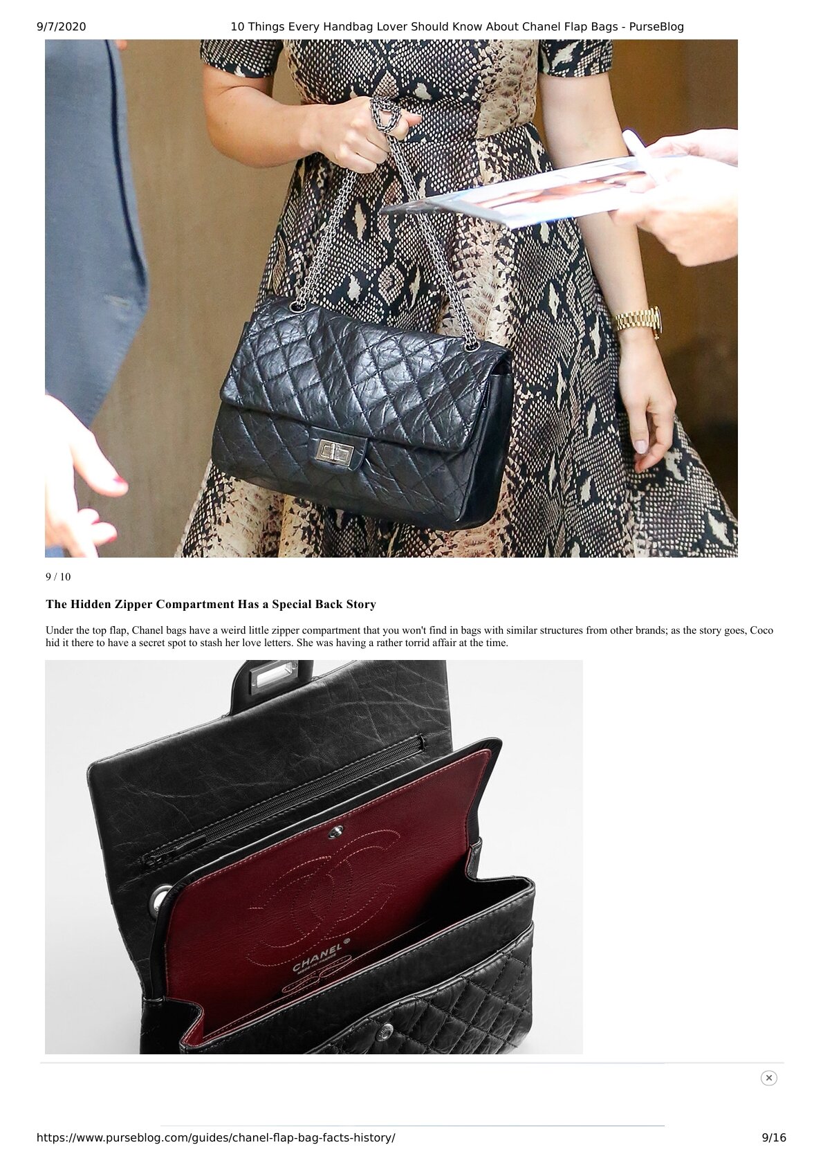 22. 10 Things Every Handbag Lover Should Know About Chanel Flap Bags - My  Dreamz Closet