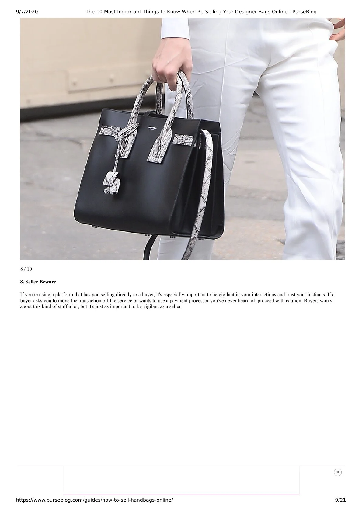 The 10 Most Important Things to Know When ReSelling Your Designer Bags