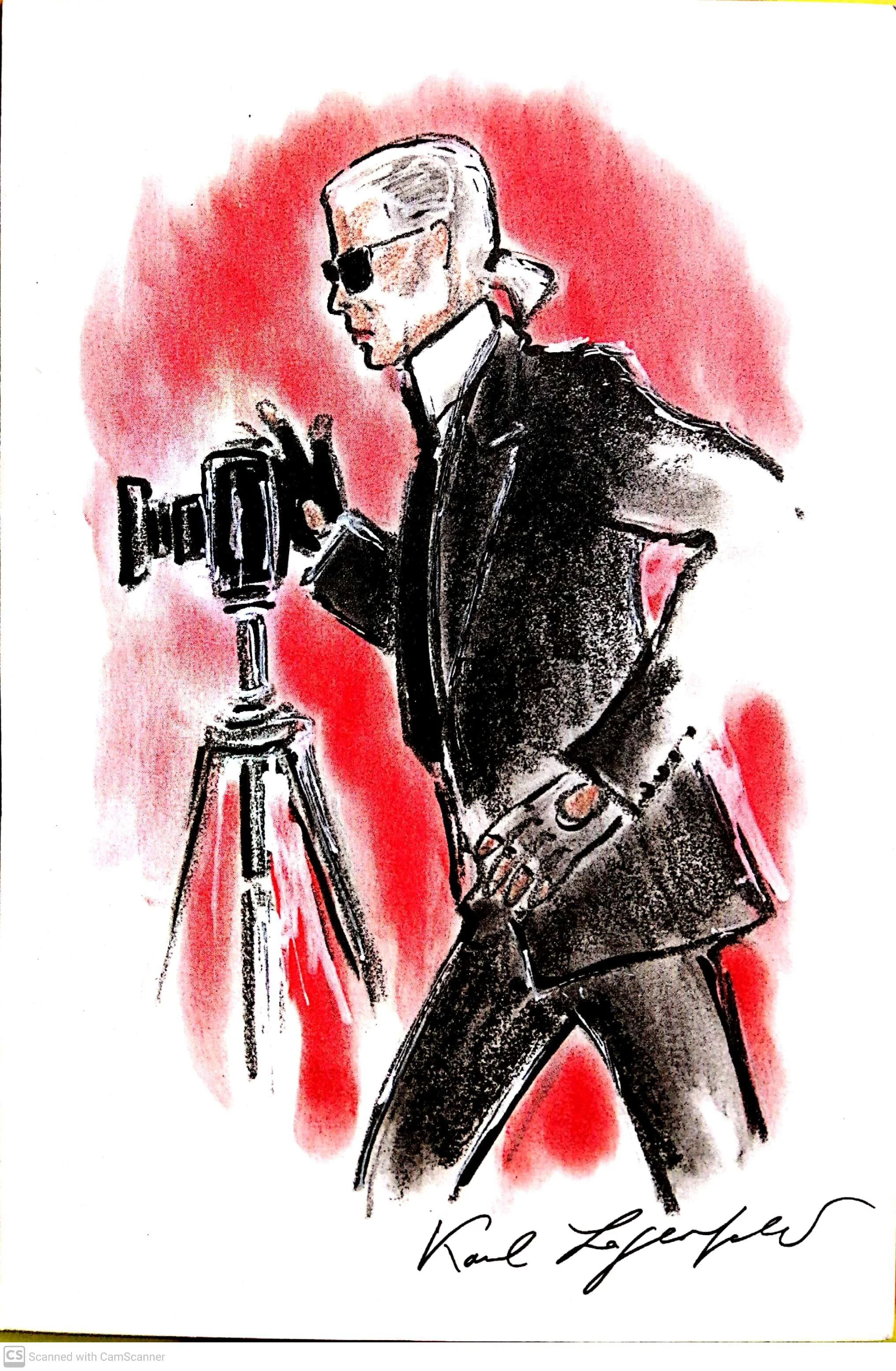 Karl Lagerfeld Postcard