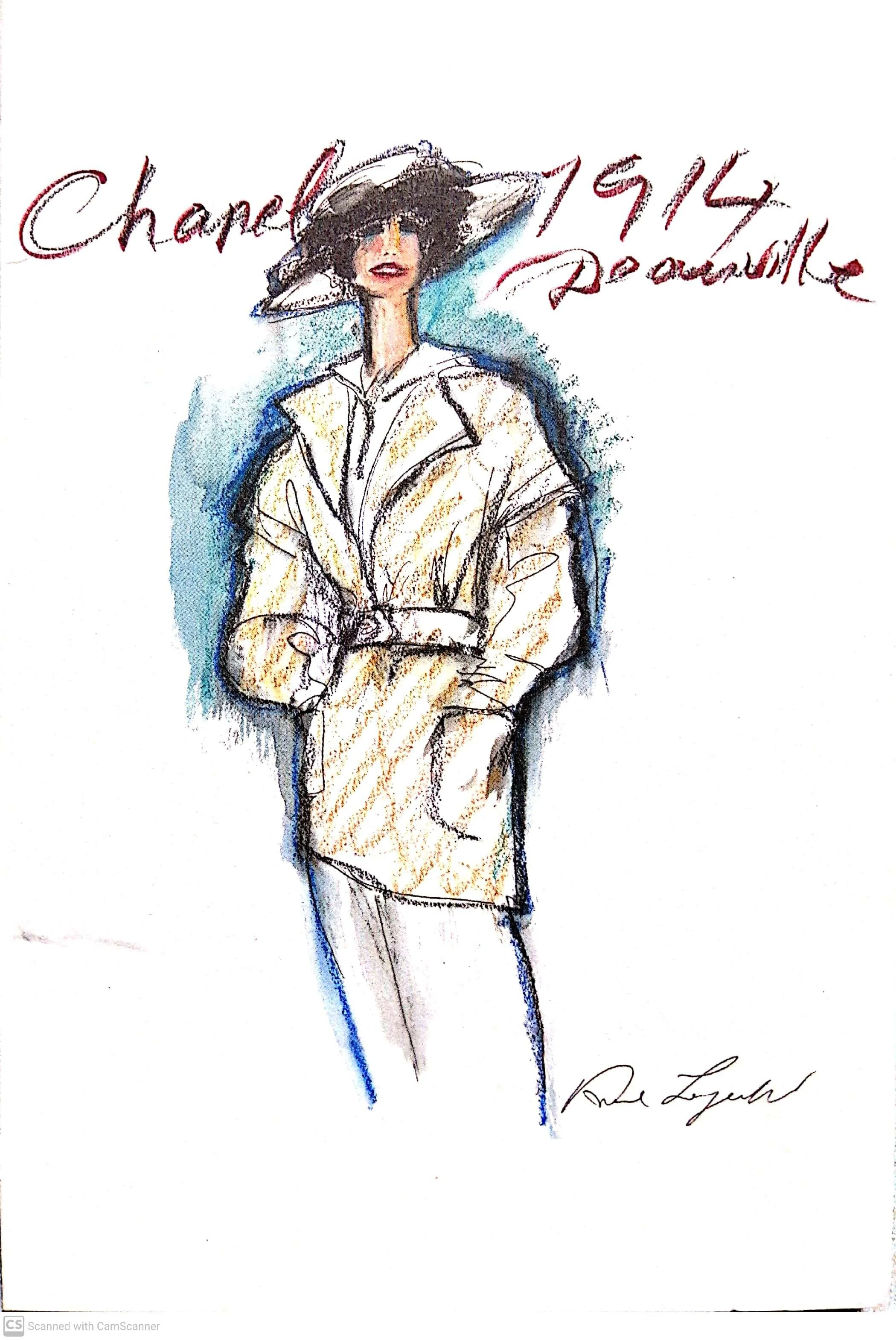 Coco Chanel Postcard
