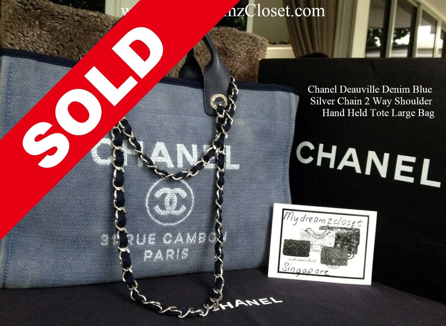 chanel denim deauville