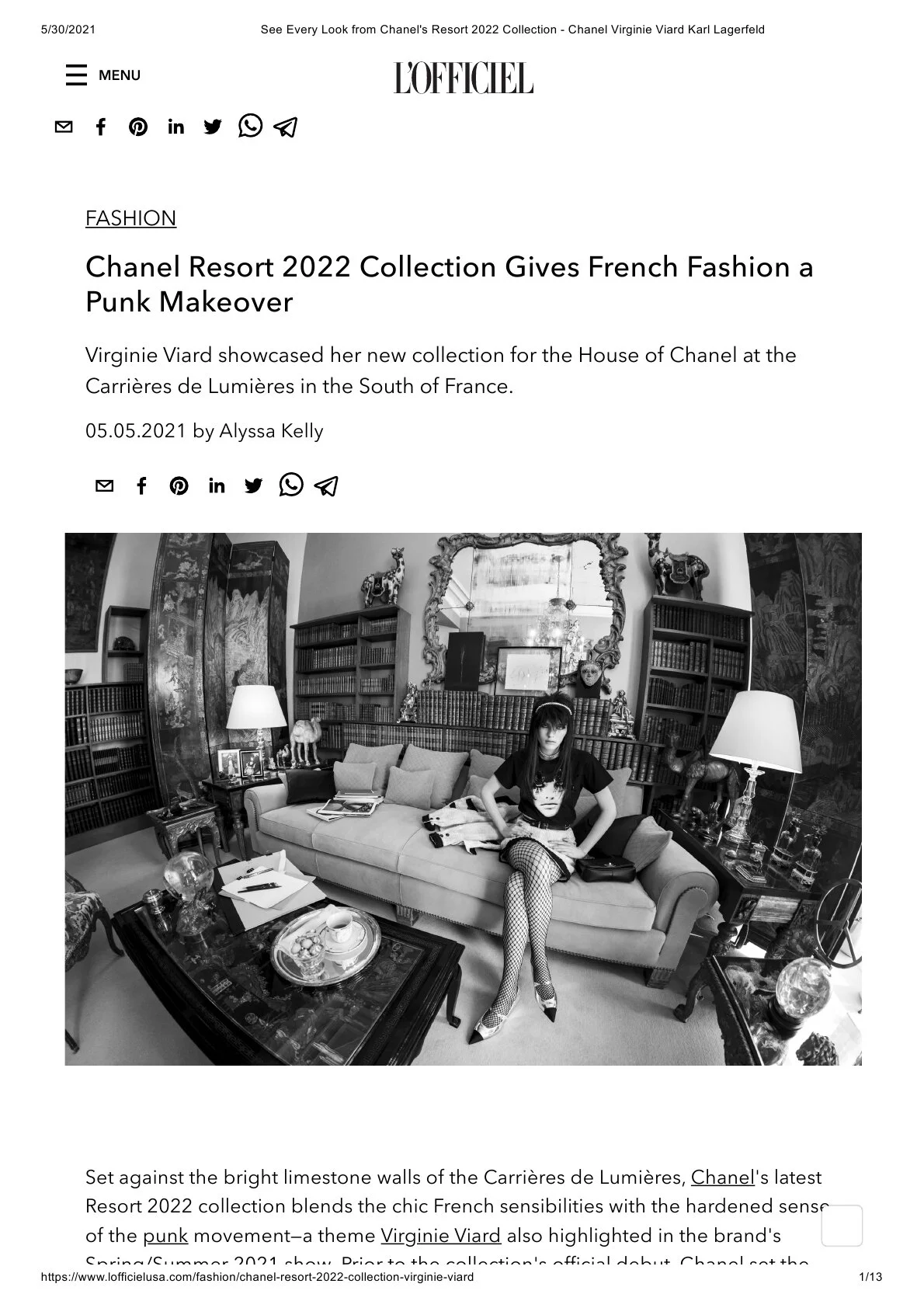 See Every Look from Chanel's Resort 2022 Collection - Chanel Virginie Viard Karl Lagerfeld1.jpg