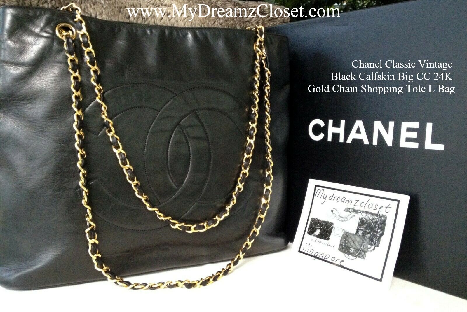 Chanel Vintage Black Caviar Tall Jumbo Classic Crossbody Flap Bag 24k   Boutique Patina