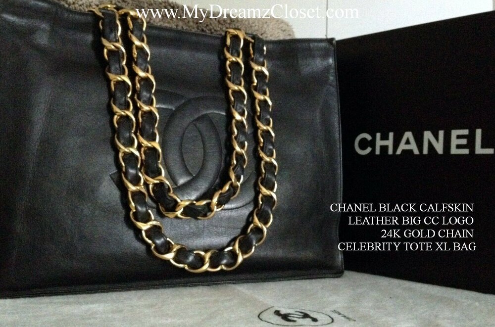 FULL SET CHANEL Classic Black Quilted Lambskin 24K Gold CC