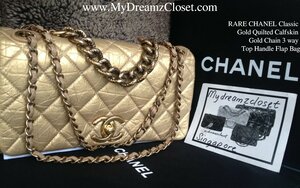 CHANEL Full Flap Chain Shoulder Bag Clutch Black Quilted Lambskin h09 –  hannari-shop