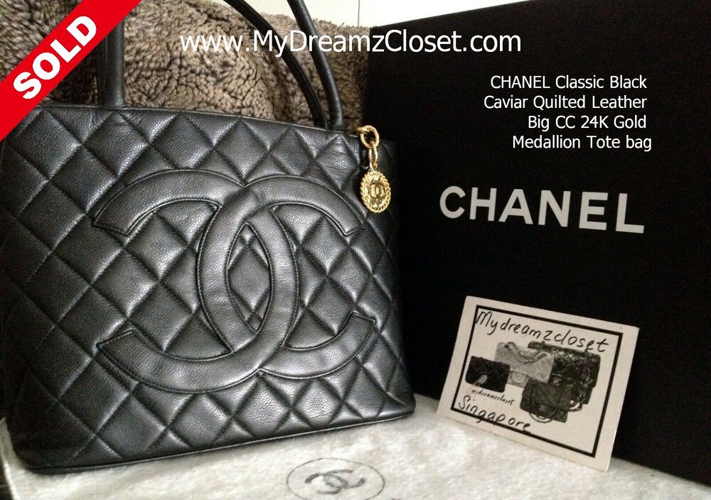 CHANEL Medallion Tote Bag in Black Caviar Leather 2004 - 2005