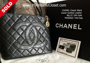 Chanel Vintage Medallion CC White Caviar Tote Bag Gold Hardware – Coco  Approved Studio