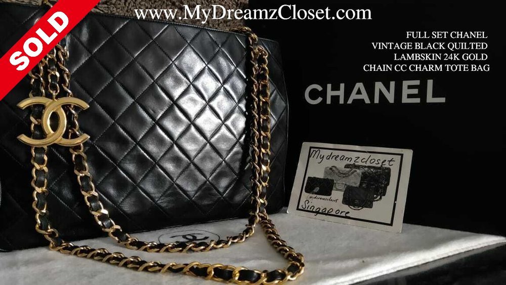 chanel vintage caviar bag black