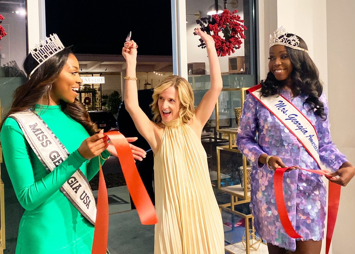 Ribbon-Cutting Ceremony with Miss Georgia USA 2023 and Mrs. Georgia American 2022
