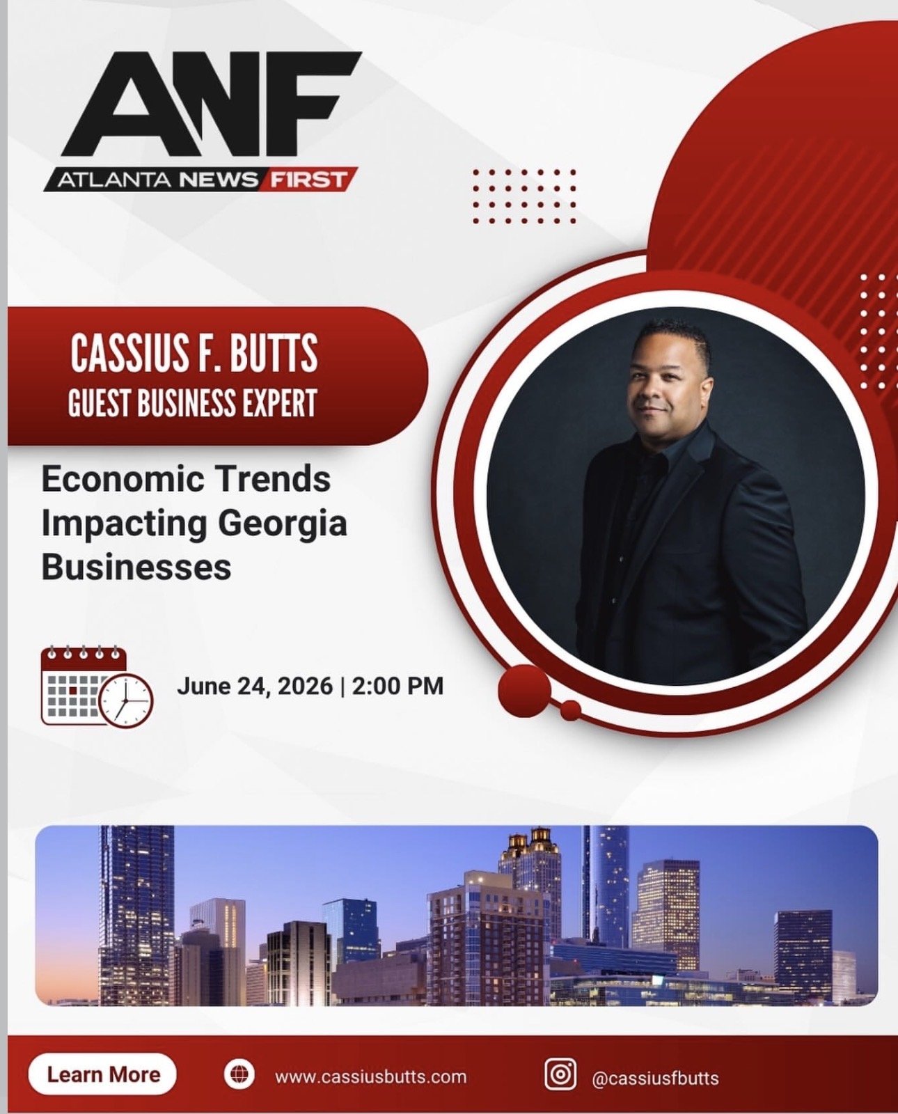 TV Interview | Atlanta News First | Cassius F. Butts