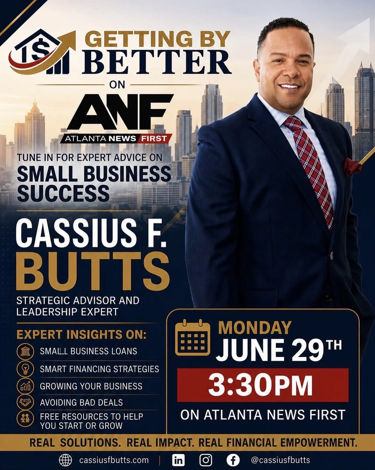 TV Interview | Atlanta News First | Cassius F. Butts  | Tune In for Expert Advice on Small Business Success