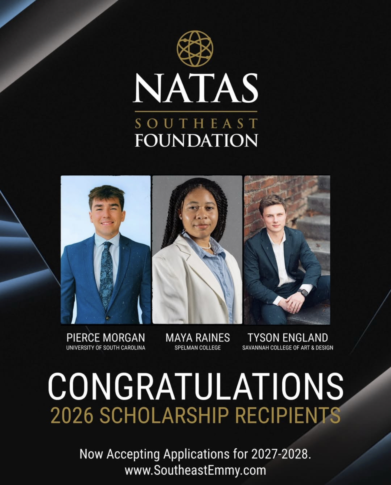 PR | Southeast Emmy | 2026 NATAS Southeast Foundation Scholarship Recipients