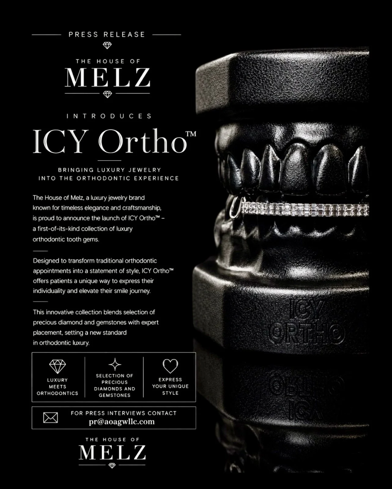 Press Release | House of Melz | Introduces Icy Ortho™ 