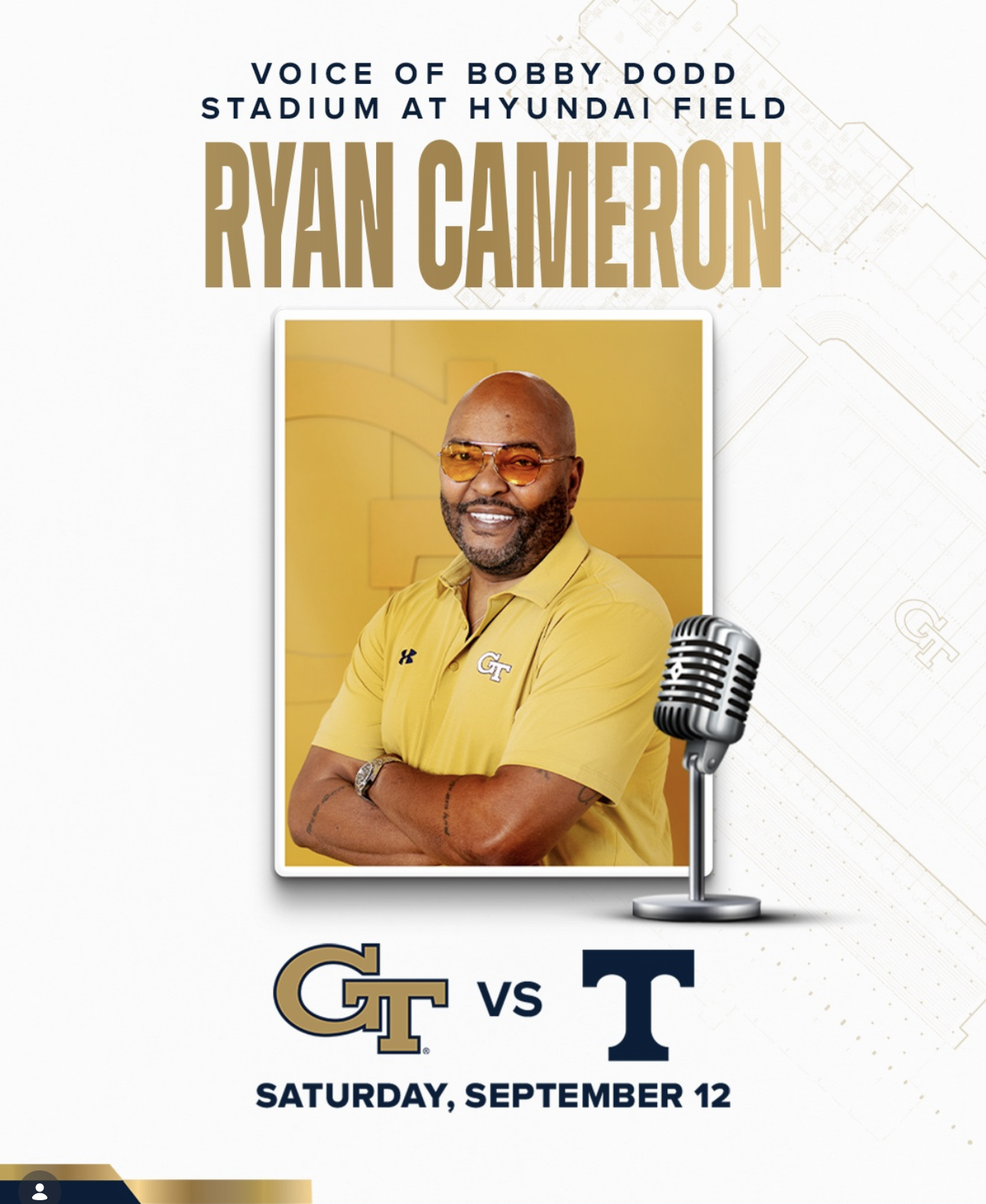 PR | Ryan Cameron | Back in The Booth for GA Tech vs TN