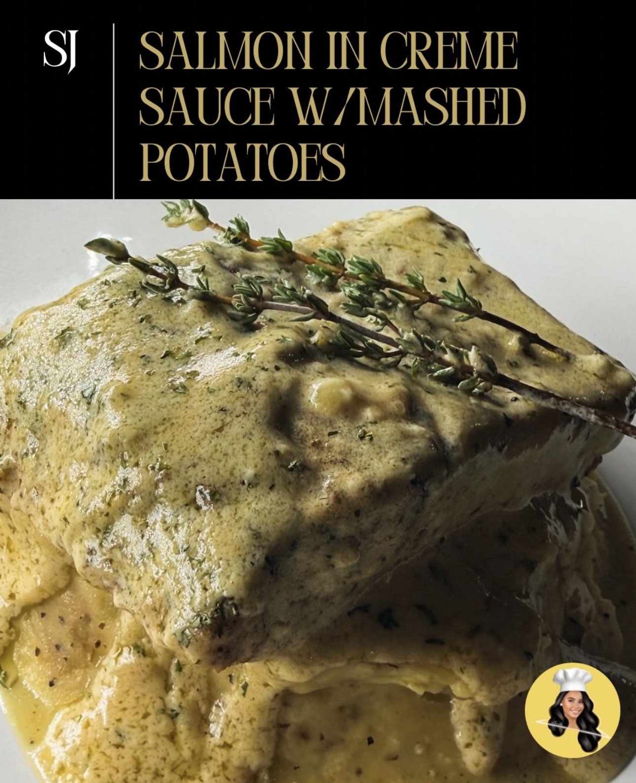PR | Salmon In A Creamy Sauce With Mashed Potatoes | SJ Thomas