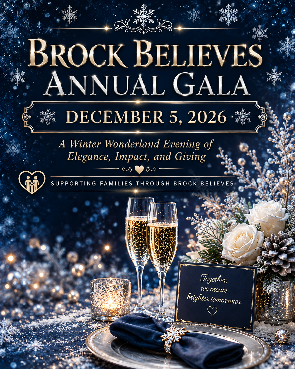 Brock Believes Announces 2026 Annual Winter Wonderland Gala, Bringing Elegance, Philanthropy, and Community Together