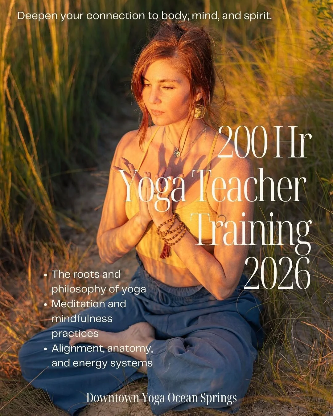 Just a few reasons to join our life changing training! Call 228-327-4433 or write Ellen@downtownyogaoceansprings.com with any questions