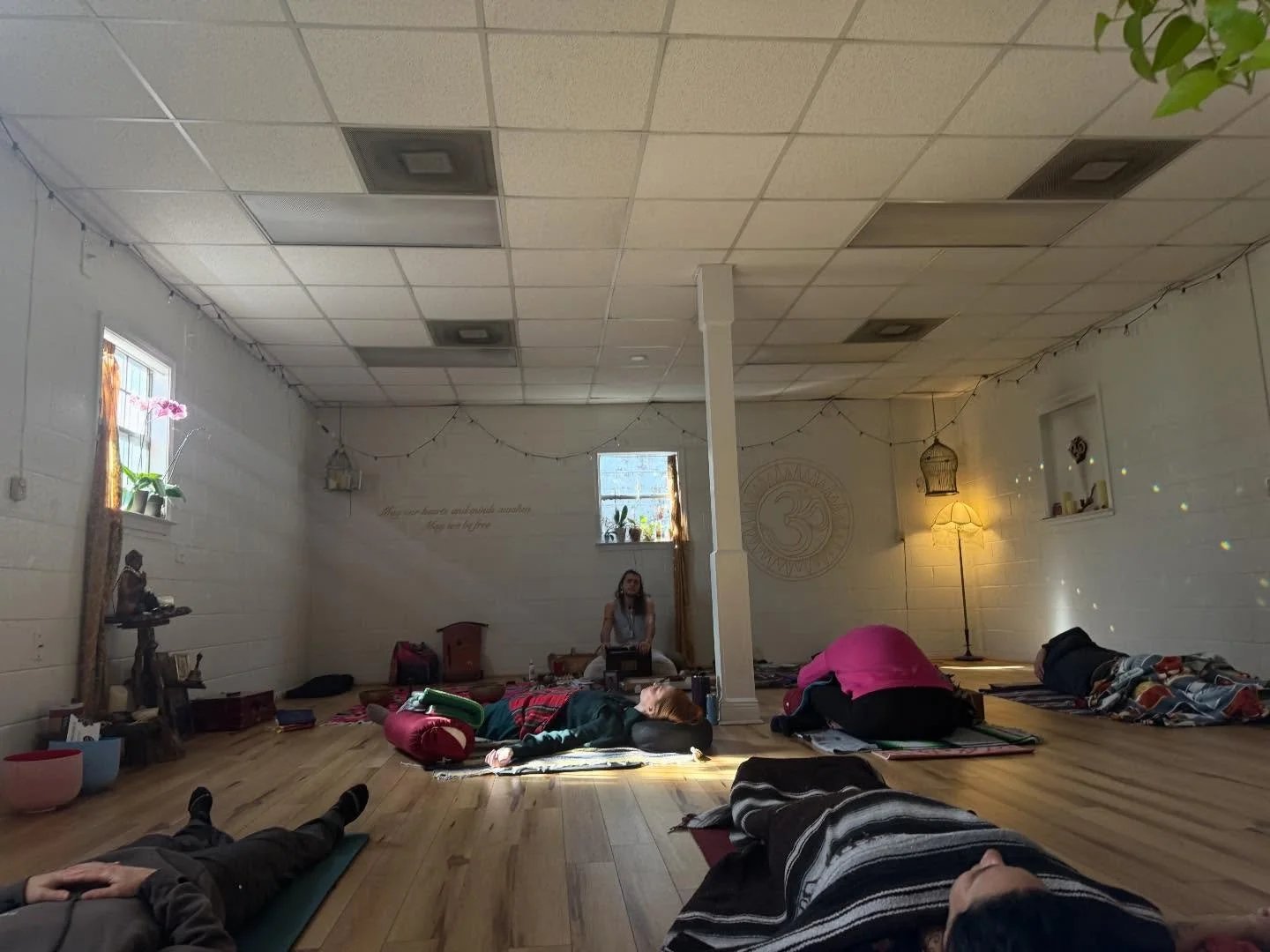 I barely moved (my body) but prana flowed all round and through us all this afternoon. Cannot WAIT for the next session. Catch them at our Winter Solstice Celebration Sunday, December 21st 10-2 PM. 1:30 ends with a magic meditation with brilliant voi