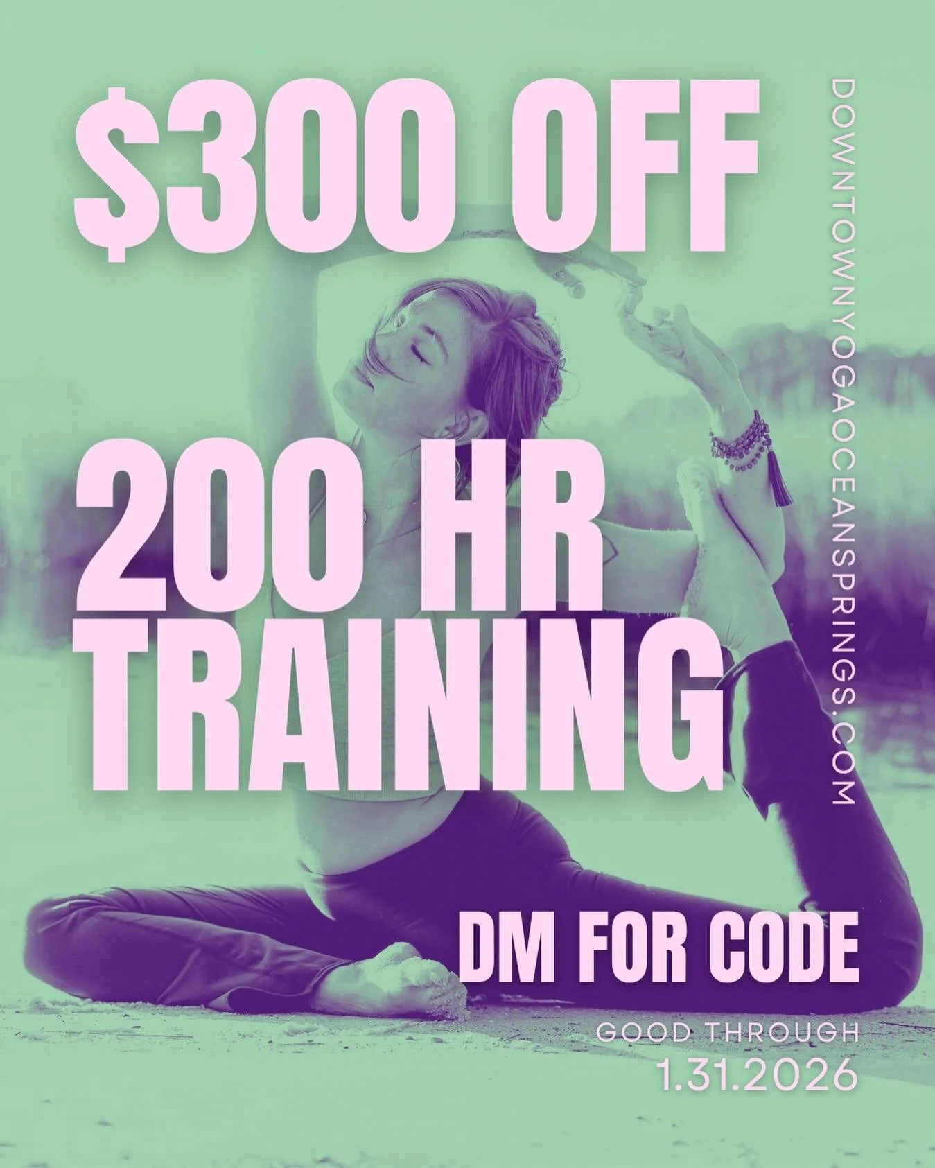 ⚡ FLASH YTT LOVE ⚡
For a limited time, take $300 off our 200-Hour Yoga Teacher Training.
If the call to deepen your practice, embody your truth, and teach from the heart has been whispering (or shouting)&hellip; this is your moment.
⏳ Limited spots. 