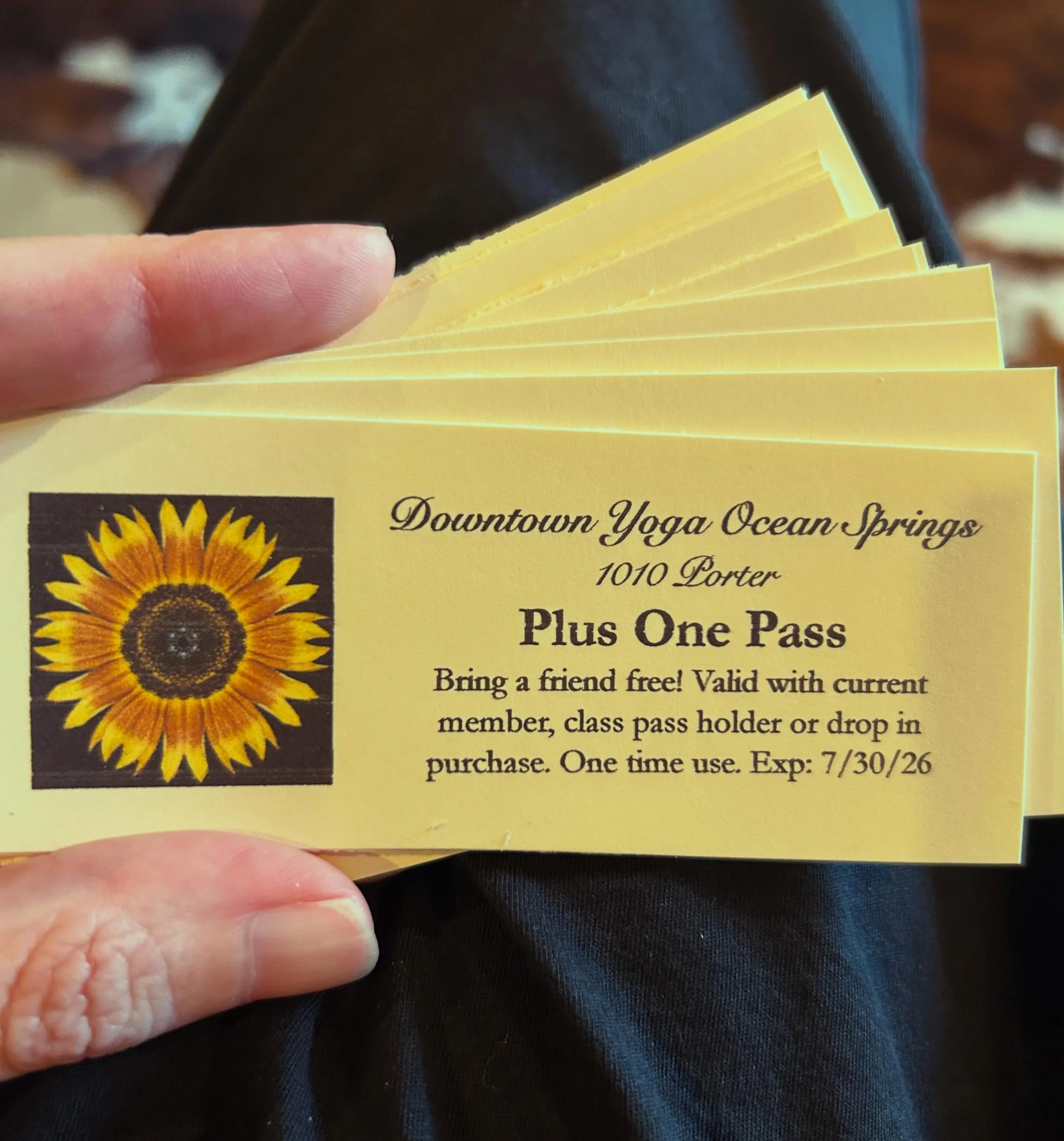 Holla! All members are allowed a guest each month! All yogis who have a current class pass (drop ins included in this) can bring a friend! *Come pick yours up at the desk when you&rsquo;re in! Give a treat to someone you care about! A lovely yoga cla