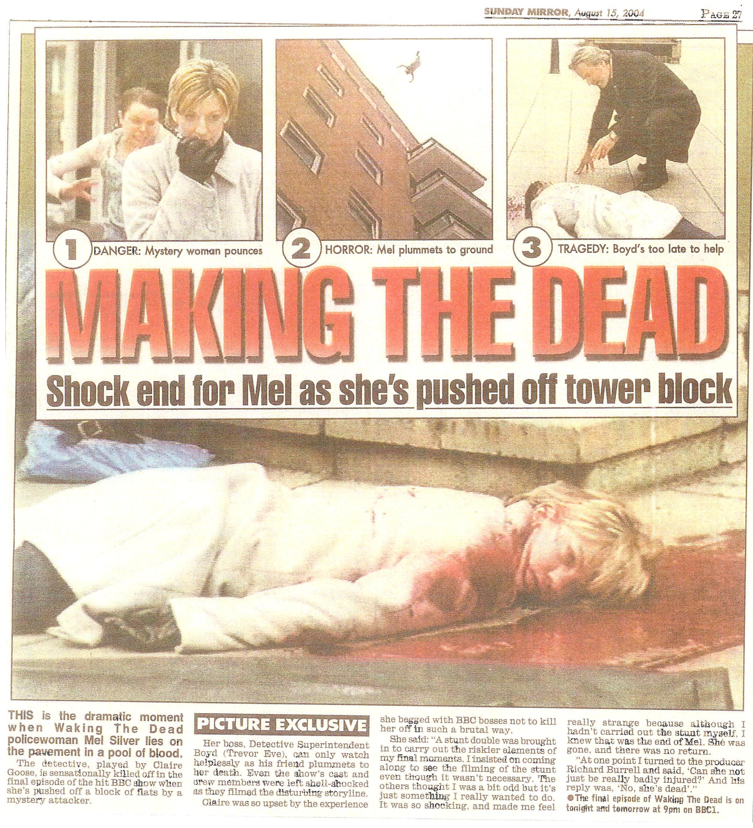 Waking The Dead High Fall Daily Mirror.jpg