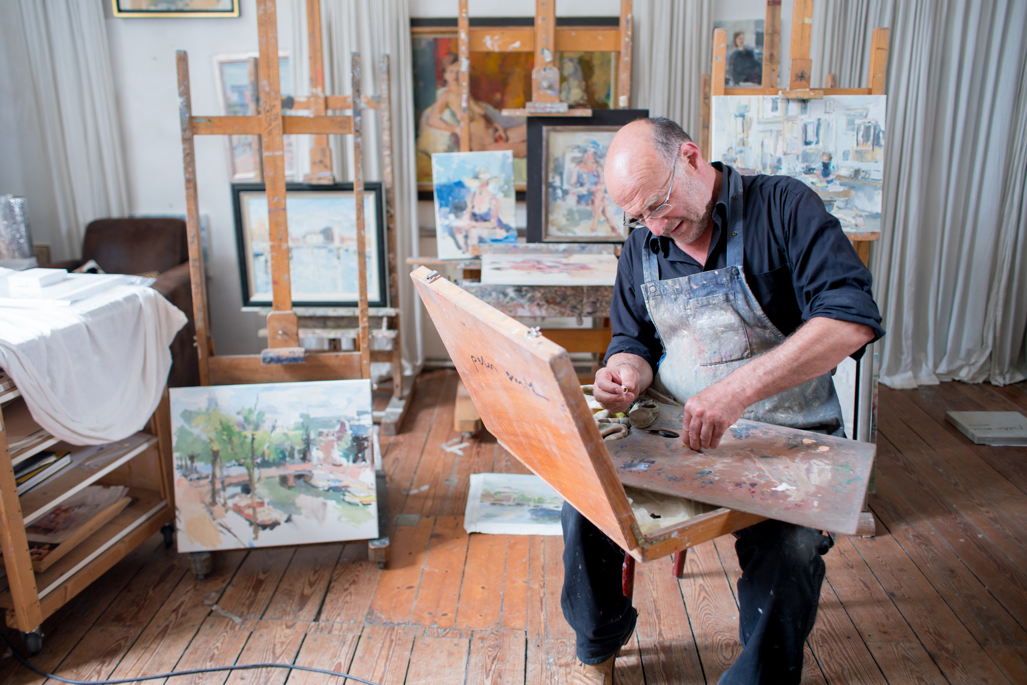 Peter Smit in zijn atelier
