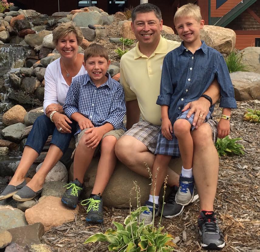 Jennifer, Nate (10), Chris and Zach (7)