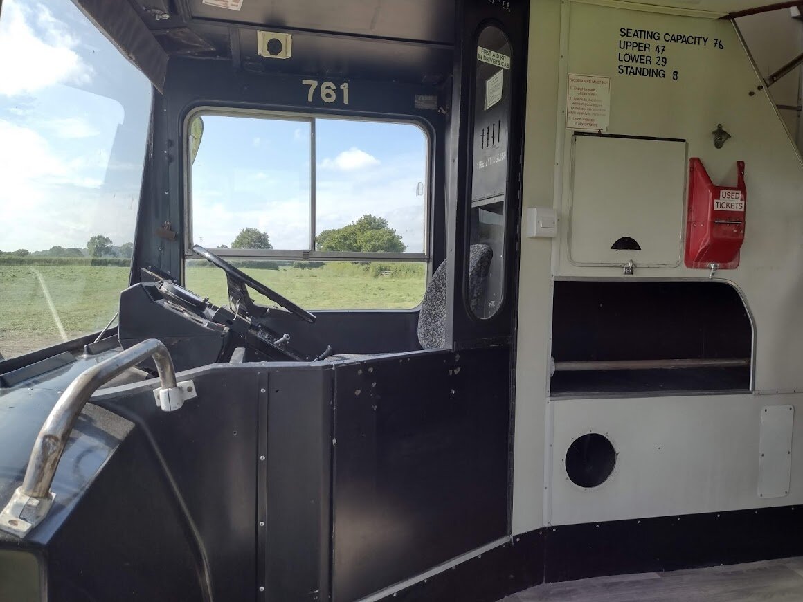 Stanford Farm's double decker bus conversion retains original features