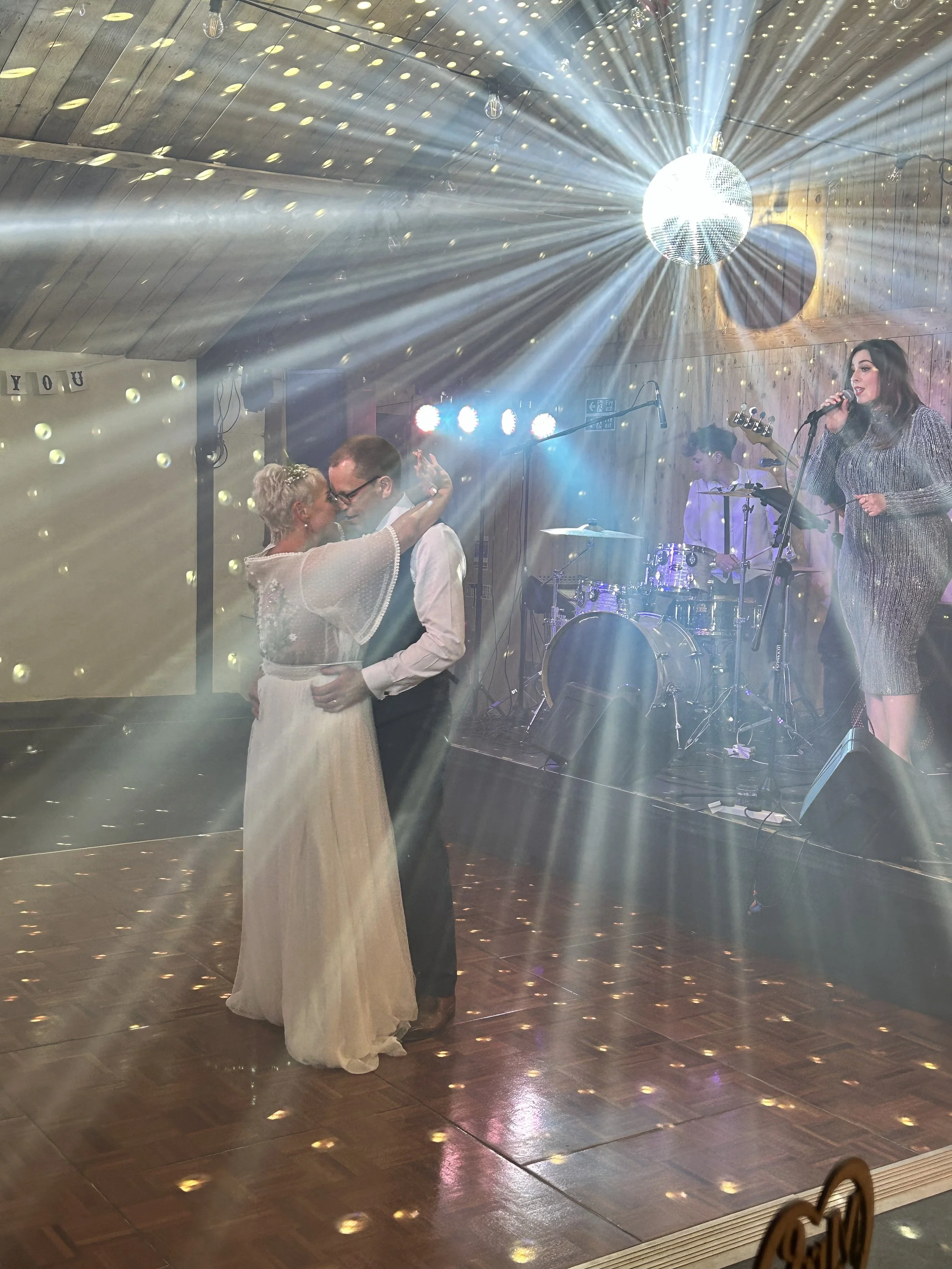 First dance at Karen and Steve's 4 day Wedding at Stanford Farm in Shropshire 25th May 2024