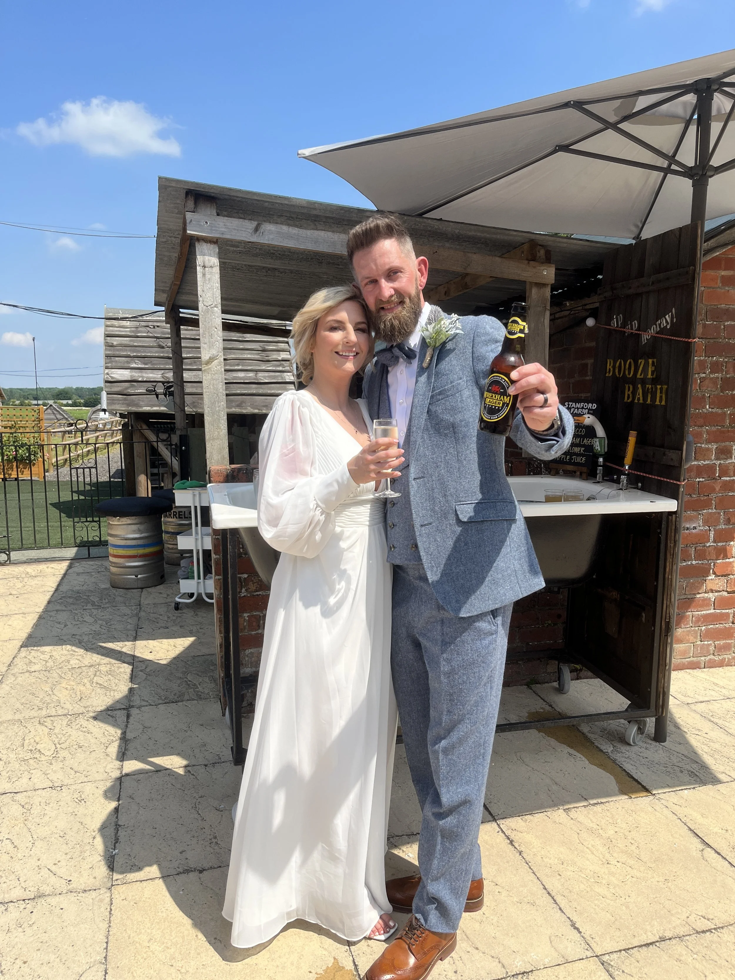 Leanne and Carl's Wedding at Stanford Farm, Shropshire on 26th of June 2024
