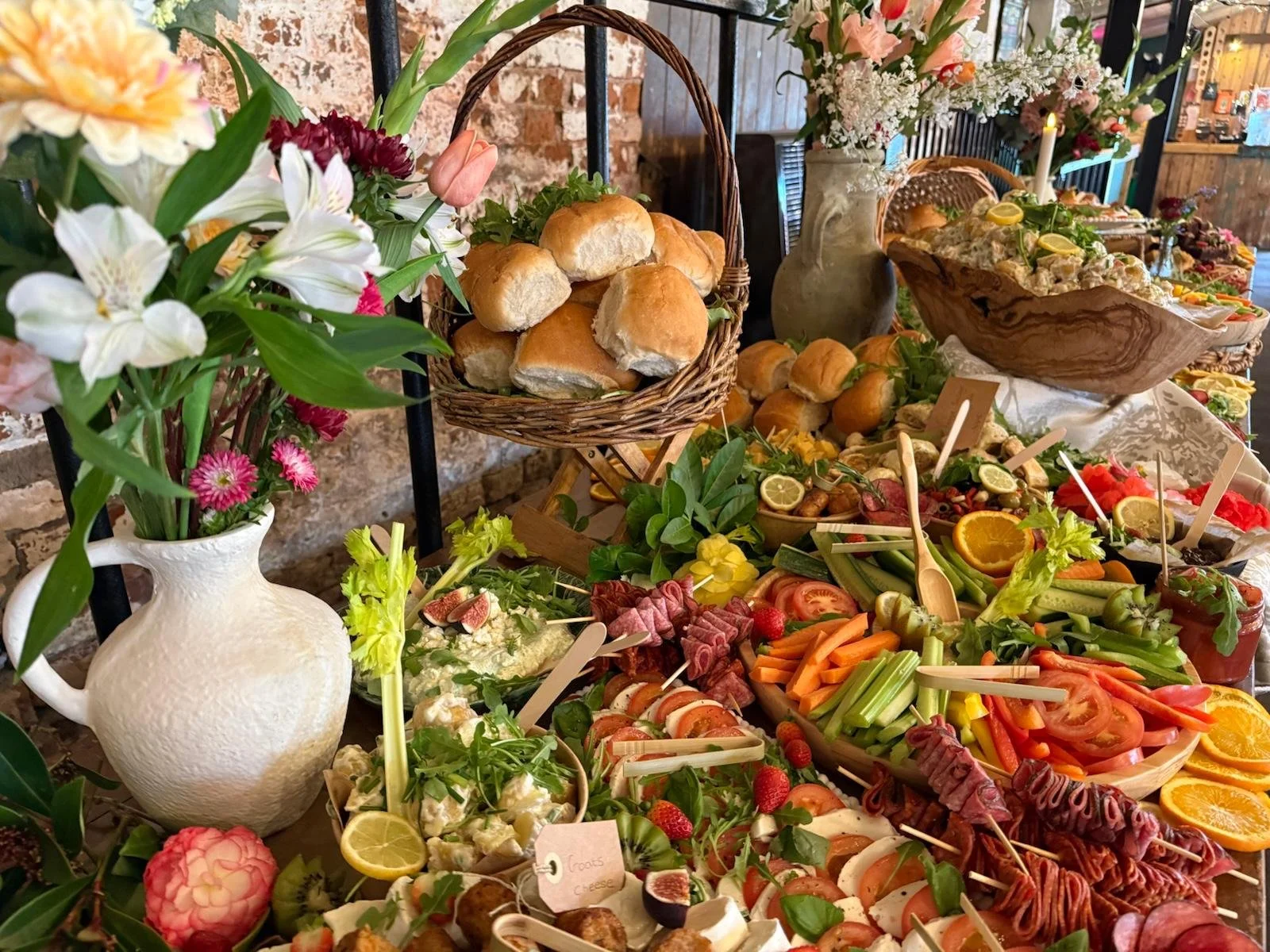 Grazing board at Lorna &amp; Will’s Beautiful Stanford Farm Wedding at Stanford Farm