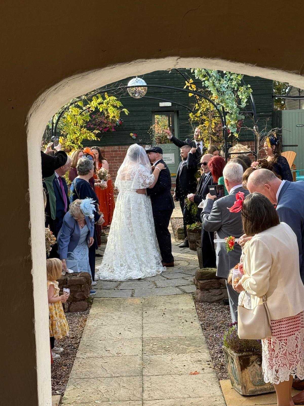 Exiting the stables - Natasha &amp; James’ Autumn Wedding at Stanford Farm