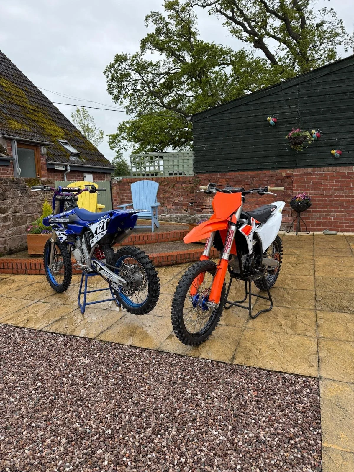Scott and his groomsmen made a truly memorable entrance, arriving in style on their Moto-X bikes at Stanford Farm