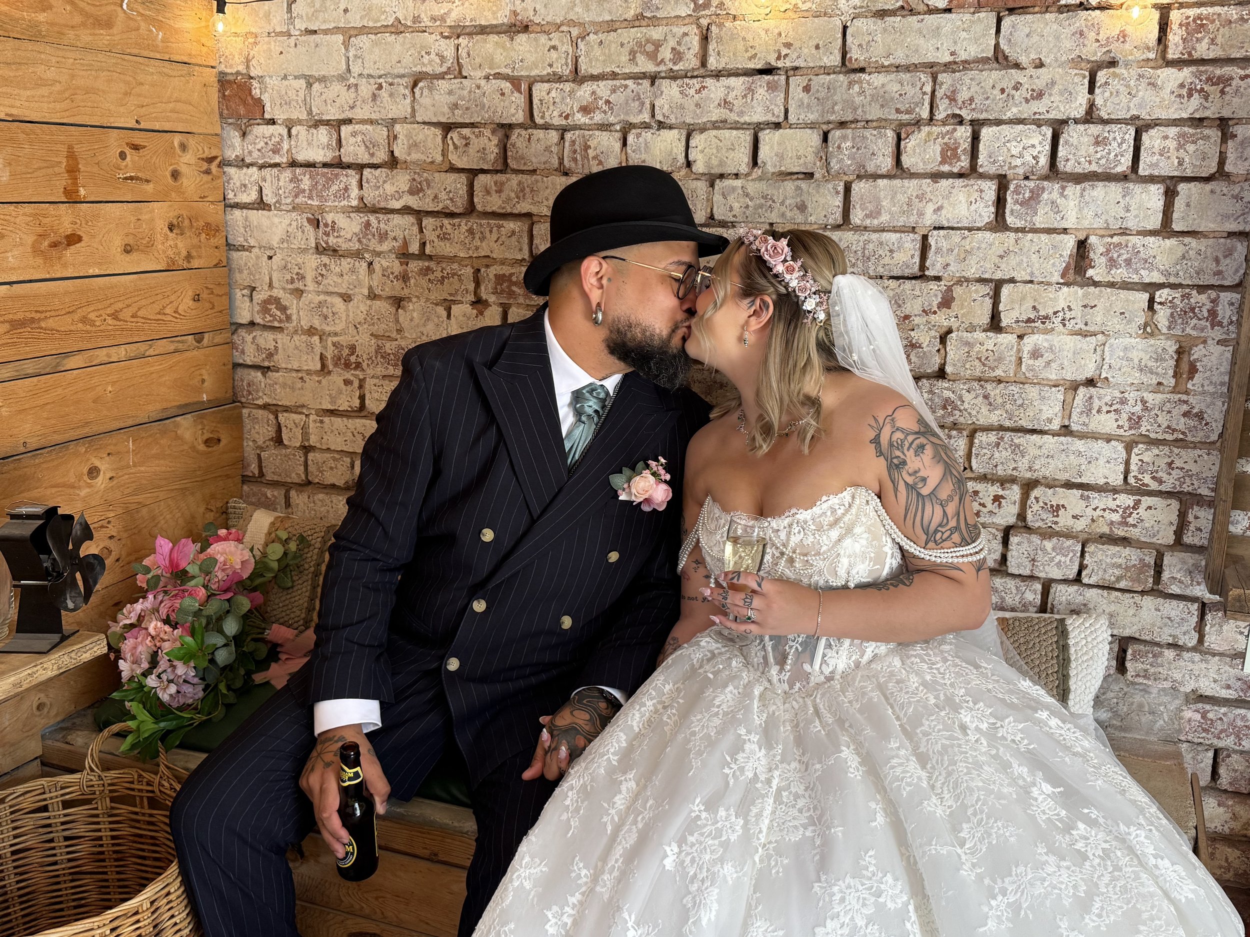 Relaxing in the Bull Bar after the ceremony.