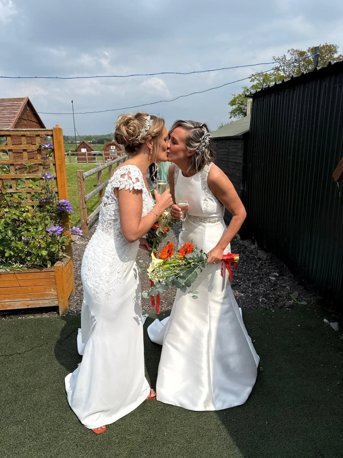 Rachel and Sinead's Lakeside Wedding at Stanford Farm, Shropshire