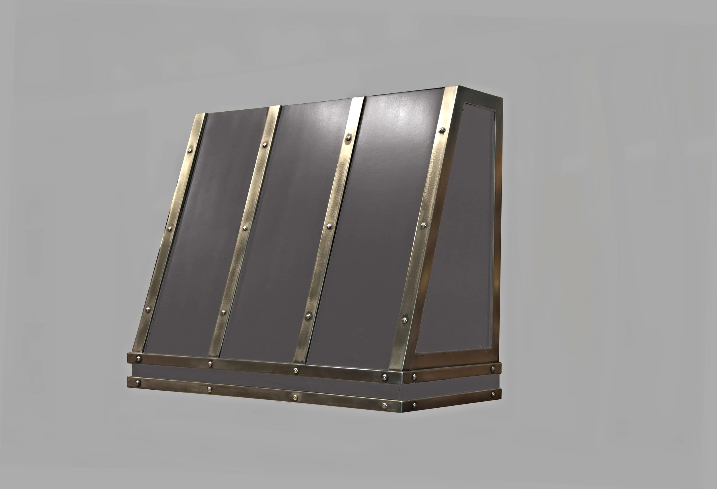 Gray Enamel Range Hood Shell