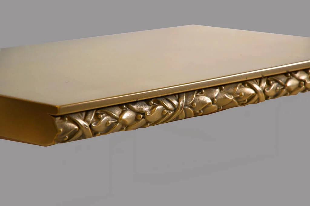 Saratoga Metal Edge Profile in Brass