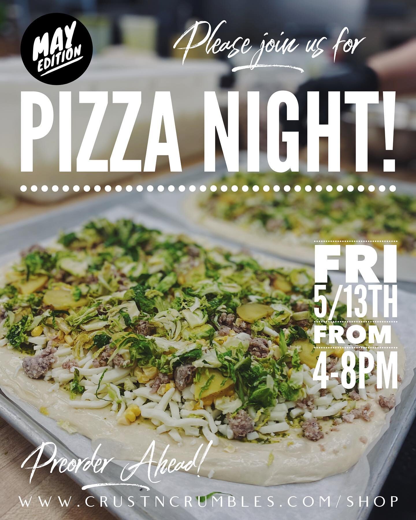 If ya haven&rsquo;t heard yet, we will be taking a little break on our (late Friday) special events for the next 3 months&hellip;so this&rsquo;ll be our last Pizza Night until September! Come join us this coming Friday - the preorder menu is now up o
