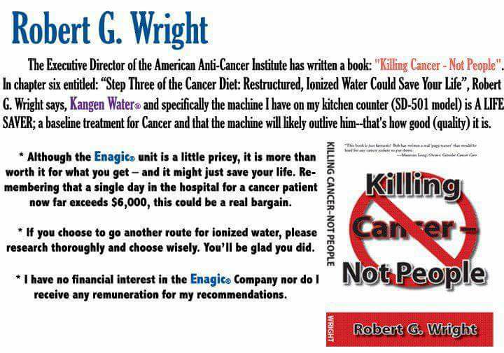 This book is a bible for optimizing wellness, he undestands the importance of water.