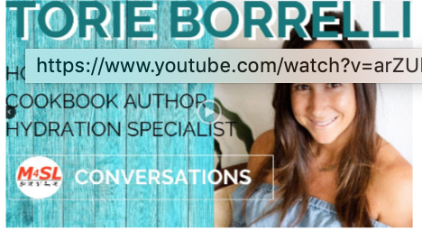 Torie Borrelli and Noell - We talk Water, Food, and Life!