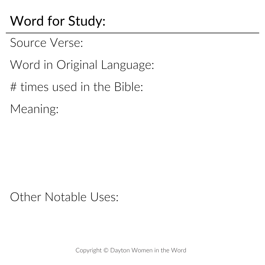 Word Study Post-it Notes