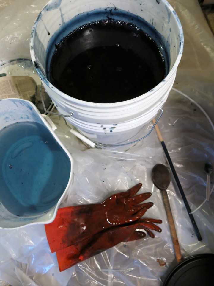 My lovely organic indigo vat