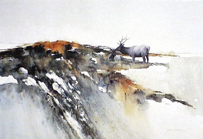 "Autumn Repose" Elk