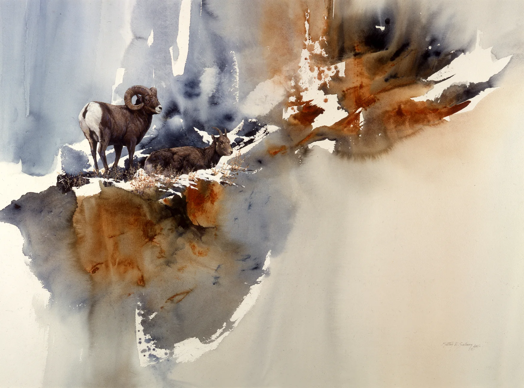 "High Country Morning" BigHorn Sheep